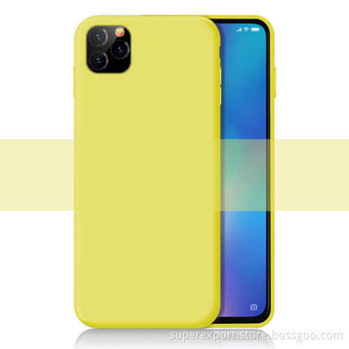 Custom Soft Tpu Cellphone Mobile Cover Bulk Liquid Silicone Phone Case For Iphone 11 X 8 7 6 Plus